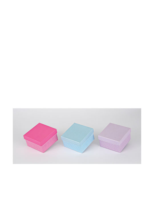 Palma Emporio Paper Storage Box with Lid Lila 8x8x5cm 12pcs
