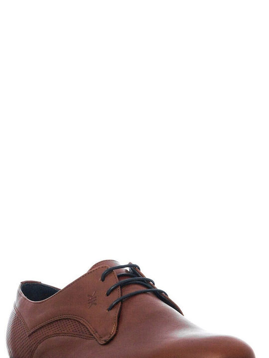 Kricket Men's Leather Casual Shoes Brown