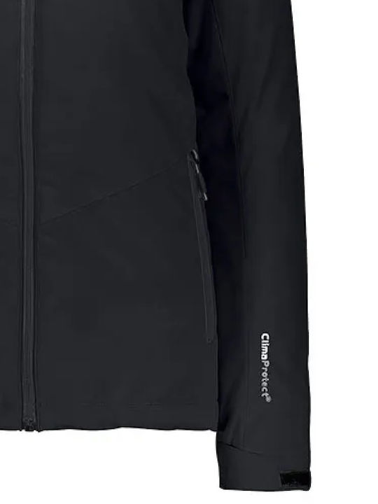 Kurzes Damen Puffer Jacke Wasserdicht und Winddicht Grau