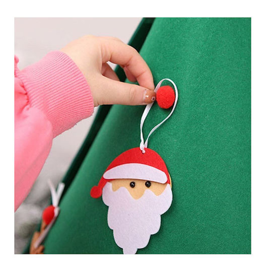 Christmas Decorative Fabric Tree 70cm Adorned Green