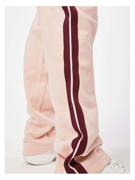 Sartoria Παντελόνι Φόρμας με Λάστιχο Fleece Ροζ