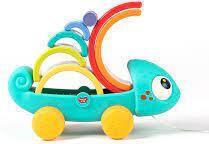 Hola Toys Παιχνίδι Στοίβαξης Rainbow Chameleon για 18+ Μηνών
