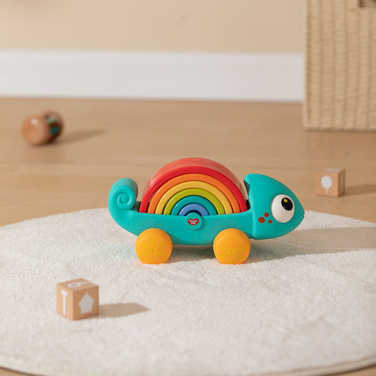 Hola Toys Παιχνίδι Στοίβαξης Rainbow Chameleon για 18+ Μηνών