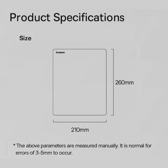 Baseus B01055504411-00 Mouse Pad (210mm) Ροζ