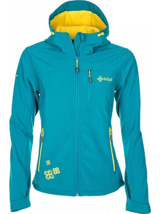 Kilpi Elia Γυναικείο Μπουφάν Soft Shell για Σκι & Snowboard Τιρκουάζ