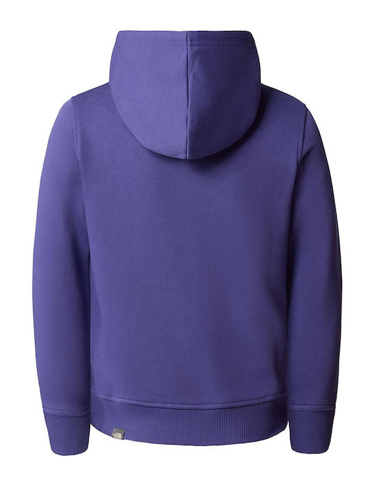 The North Face Hanorac pentru copii cu glugă Purple Drew Peak