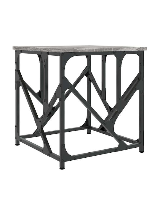 Square Wooden Side Table Γκρι Sonoma L45xW45xH47.5cm