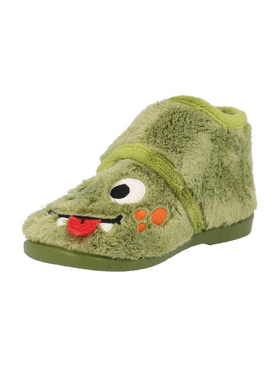 Kinderhausschuhe Stiefel Grün