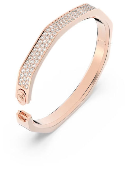 Swarovski Dextera Xl Γυναικείο Βραχιόλι Χειροπέδα Επιχρυσωμένο 18cm