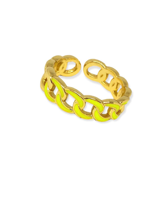 Buhay Women's Ring with Enamel Gold Plated