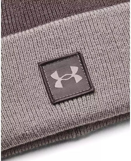 Halftime Beanie Unisex Σκούφος Πλεκτός σε Μπεζ χρώμα