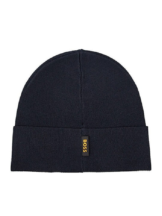 Beanie Unisex Σκούφος Πλεκτός σε Μαύρο χρώμα