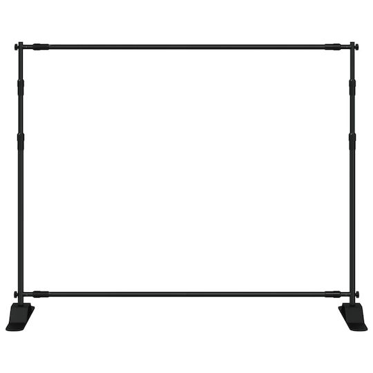 vidaXL Основи Фотографски фон 254x243см. Черен