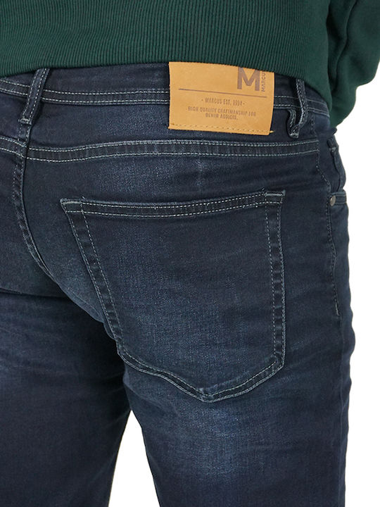 Felix Men's Jeans Pants Elastic Slim Fit Dark Blue