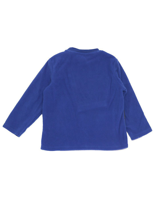 Minions Kinder Schlafanzug Winter Fleece Blau