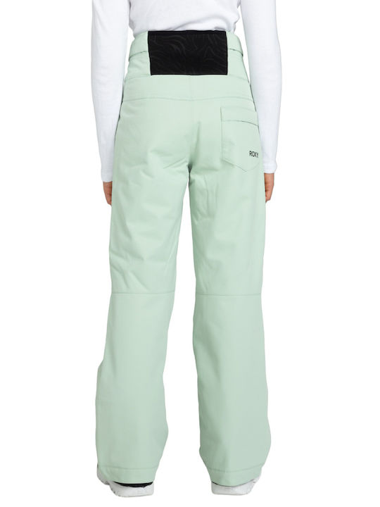 Roxy Diversion ERJTP03244-GEF0 Women's Trousers for Ski & Snowboard Green