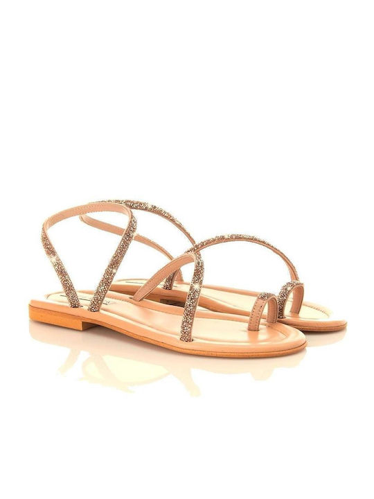 Sofia Manta Women's Flat Sandals Rose Gold