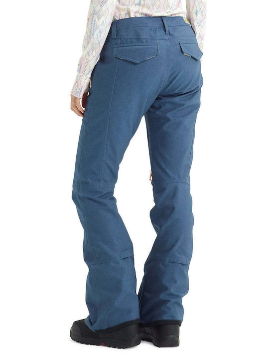 Burton Vida Stretch 21447100400 Γυναικείο Παντελόνι Σκι & Snowboard Μπλε