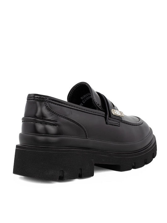 Laura Biagiotti Girls PU Leather Moccasins Black