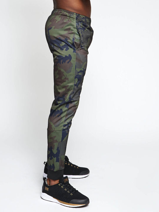 Sweatpants with Elastic Green Camo