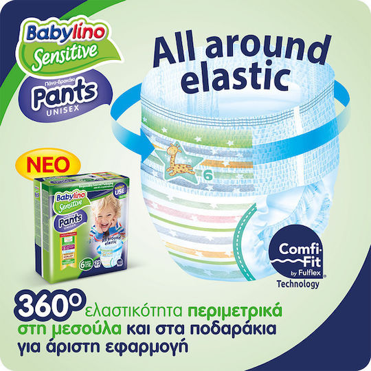 Babylino Diaper Pants Sensitive No 6 for 13-18kg 23 Pieces