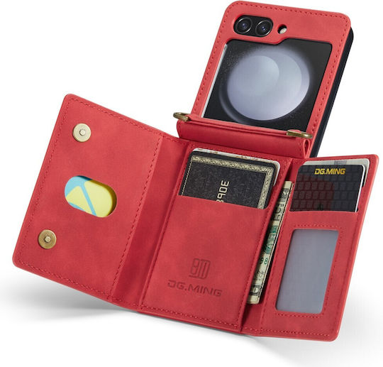 DG.MING M1 Wallet Πλαστικό Κόκκινο (Galaxy Z Flip5)