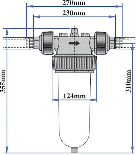Cintropur NW 25 Sistem de Filtrare a Apei Singur Alimentare centrală cu Filtru de Schimb 58-0051 Cintropur NW 25 Sistem de Filtrare a Apei Singur Alimentare centrală cu Filtru de Schimb 58-0051