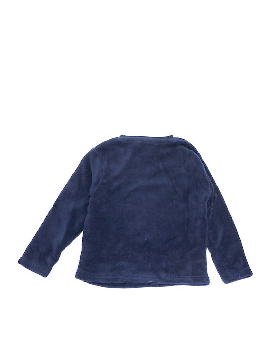 Marvel Παιδική Πιτζάμα Χειμωνιάτικη Fleece Σκούρο Μπλε