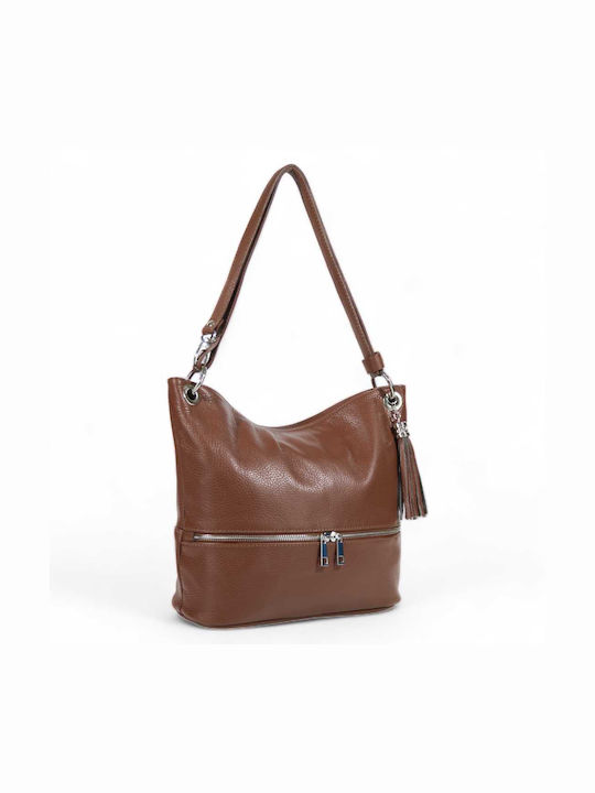 Passaggio Leather Leather Women's Bag Shoulder Brown