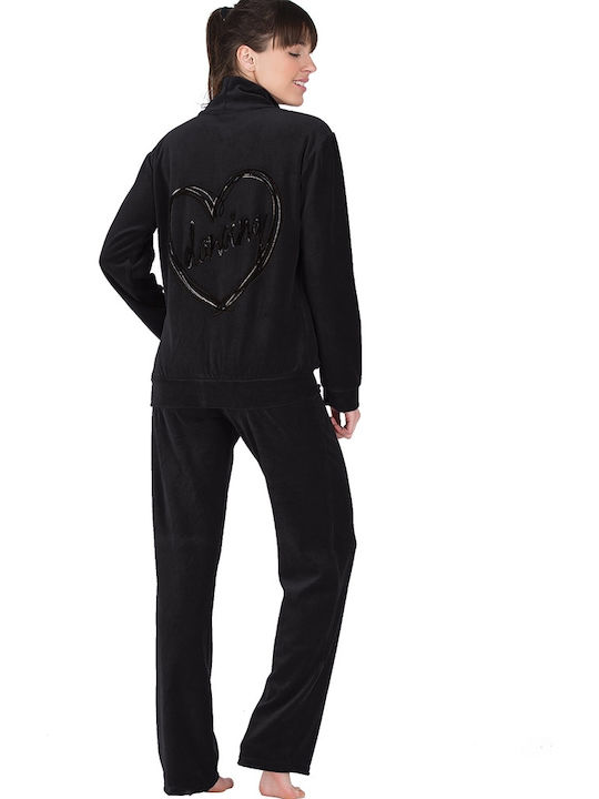 Sweatpants Jogger Velvet BLACK