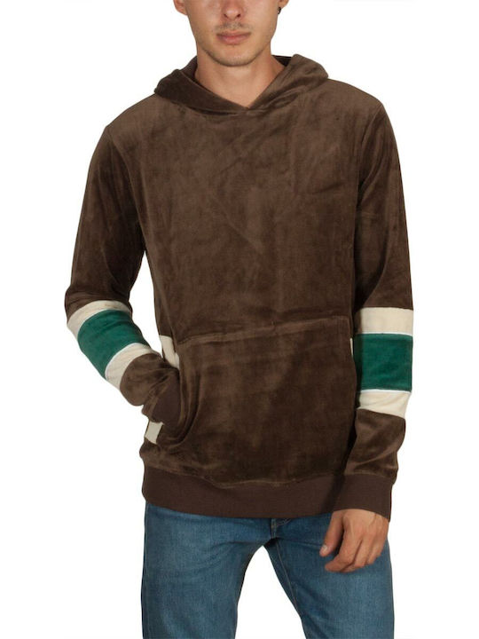 Anerkjendt Men's Sweatshirt with Hood and Pockets CAFE