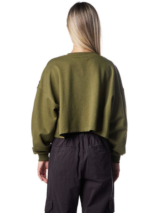 Only Women's Cropped Sweatshirt Green