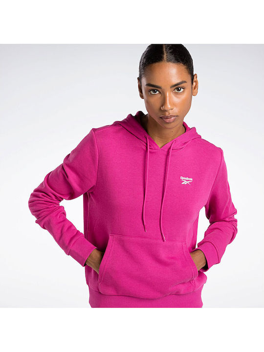 Identity Small Logo French Terry Women's Sweatshirt Hooded Proud Pink