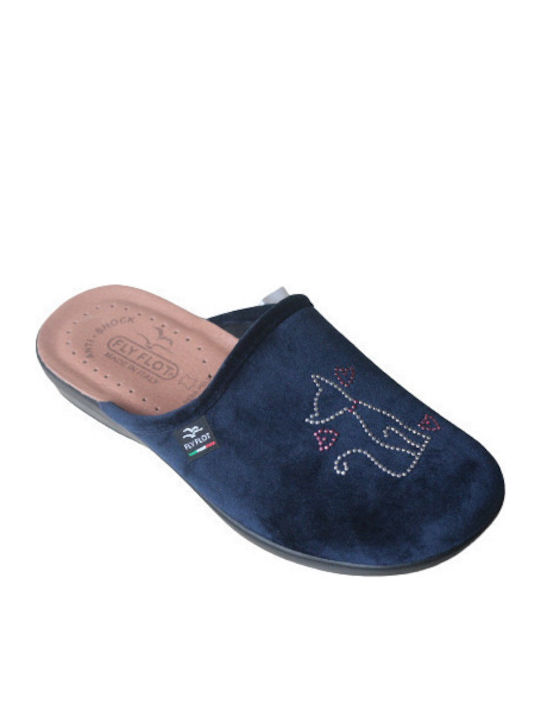 Papuci bărbați iarna Blue