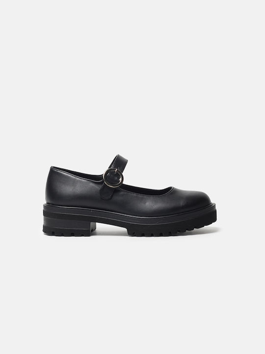 InShoes Leather Ballerinas Black