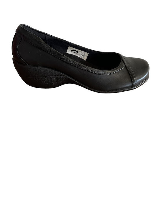 Leather Ballerinas Black