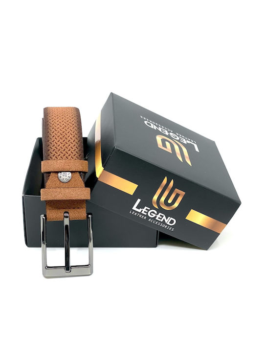 Legend Accessories Ανδρική Ζώνη Δερμάτινη Taba