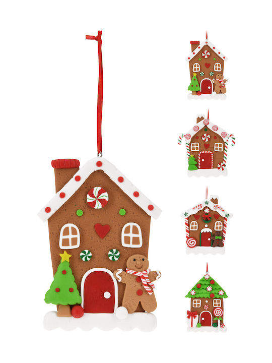 Koopman Christmas House Ornament Beige 1.2x8cm