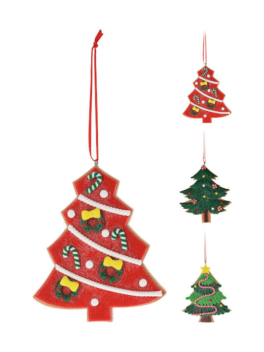 Διακοσμητικά Christmas Tree Ornament Red 10x9cm