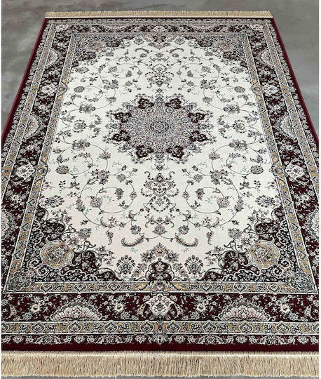 Bekas Carpets Royal Palace-s Modern Bedroom Rugs Set Red \ Beige 14708-6010 2pcs