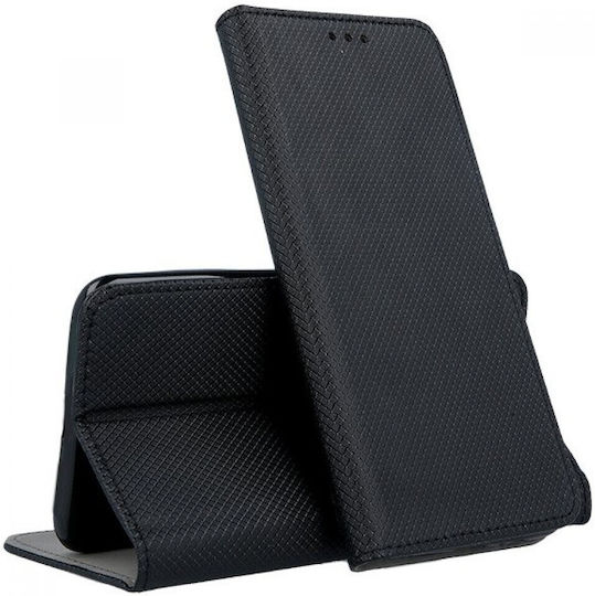 Smart Книга Изкуствена кожа Черен (Redmi Note 10 5G / Poco M3 Pro)