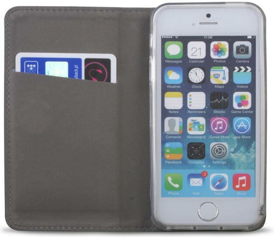 Forcell Smart Magnet Synthetic Leather Book Gold iPhone X / Xs