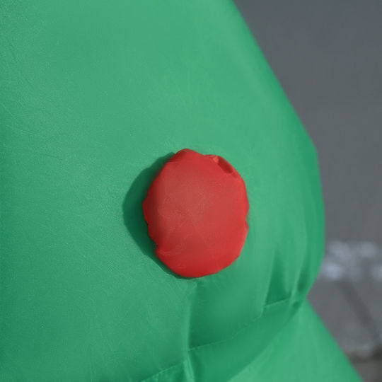 Outdoor Inflatable Illuminated Santa Claus Electric Red 150x124x2cm