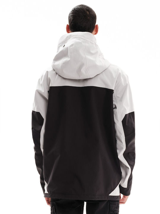 Winter Jacket Waterproof Beige/Black