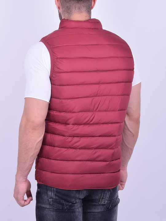 Sleeveless Jacket Puffer Bordeaux