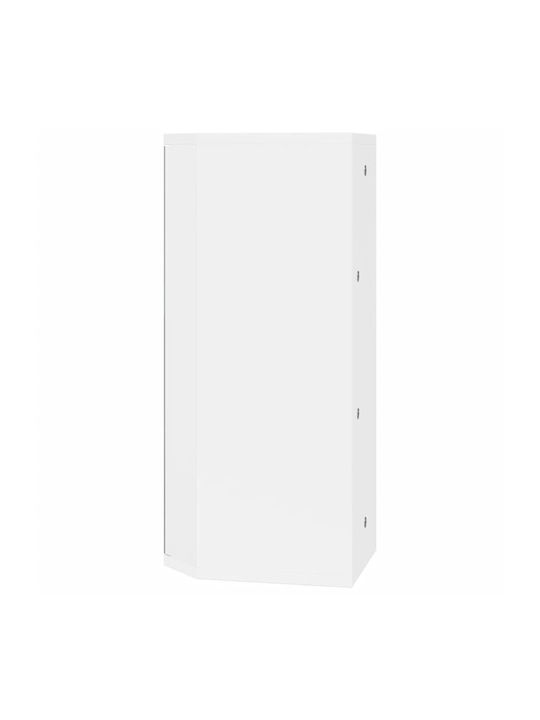 vidaXL Bathroom Mirror with Shelf & Cabinet 30x24cm White