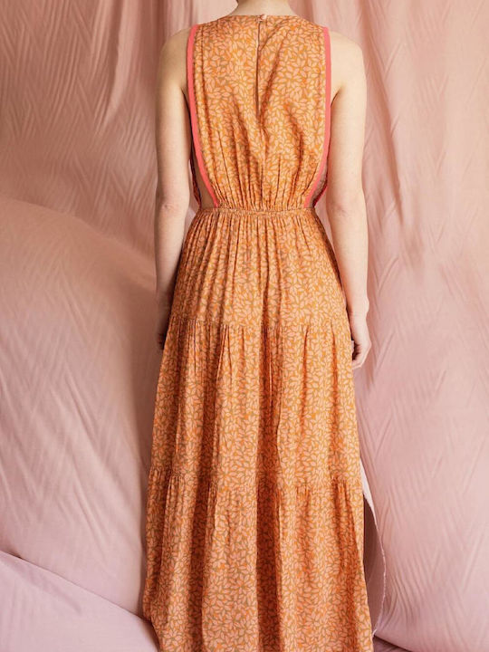 Madame Shou Shou Maxi Φόρεμα orange