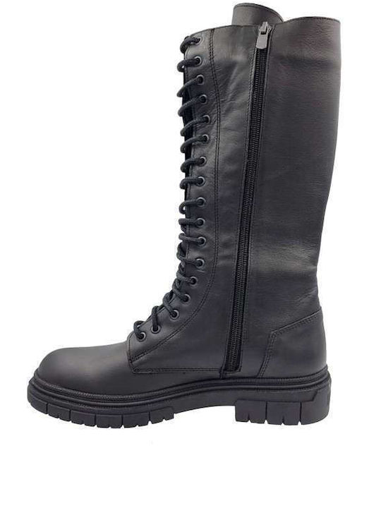 Women's Boots with Laces Black