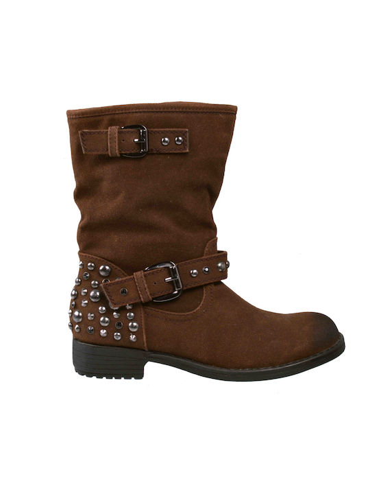 Apostolidis Shoes Damen Knöchelstiefel Braun