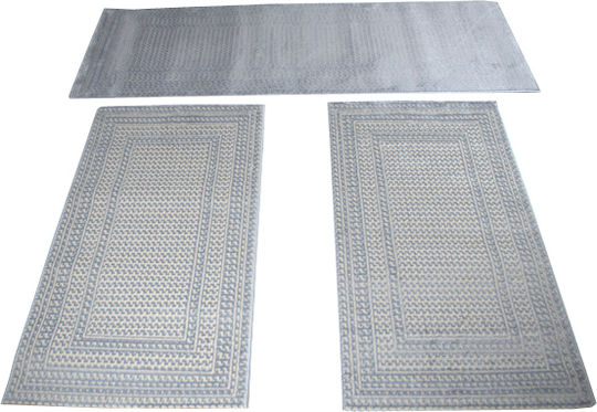 SpitiBazaar Schlafzimmer-Teppichsets Blau-Beige SB.00104 3 Stück SpitiBazaar Schlafzimmer-Teppichsets Blau-Beige SB.00104 3 Stück